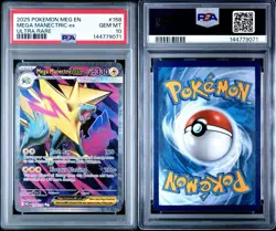 2025 POKEMON MEG EN-MEGA EVOLUTION ULTRA RARE #158 MEGA MANECTRIC EX PSA 10 - Image 3