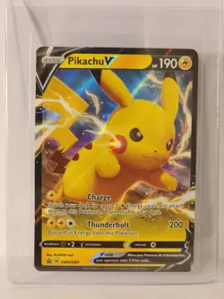 Pokemon 2021 Pikachu V SWSH061 Black Star Promos - Sword & Shield Shining Fates - Image 1