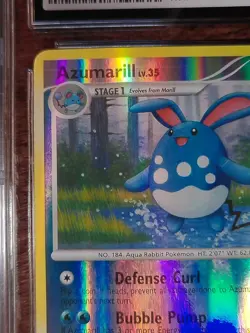2007 Pokemon Diamond & Pearl Azumarill 18/130 Reverse Holo CGC 9.5 MINT+ - Image 3