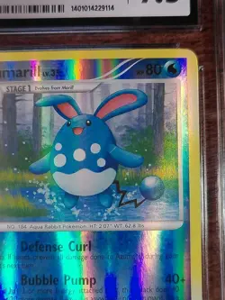 2007 Pokemon Diamond & Pearl Azumarill 18/130 Reverse Holo CGC 9.5 MINT+ - Image 4