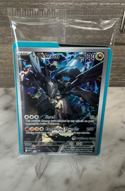 Pokemon N's Zekrom Pokemon Center Basic 130 HP Shred Rampaging Thunder Sealed - Image 1