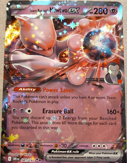 The Pokemon Company Pokemon TCG Team Rocket's Mewtwo ex Holo 081/182 ENG - Image 1