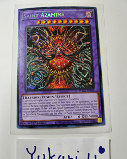 Saint Azamina (Secret Rare) SUDA-EN036 1st Edition NM Yugioh TCG - Image 1