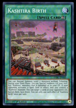 Yu-Gi-Oh TCG Darkwing Blast #DABL-EN060 Kashtira Birth Super Rare,1st Ed. - Image 1