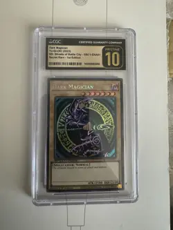 YU-GI-OH! SBC1-SPEED DUEL STREETS OF BATTLE CITY DARK MAGICIAN CGC PRISTINE 10 - Image 1