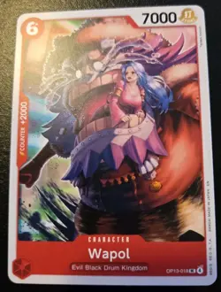 Wapol OP13-018 Uncommon Carrying On His Will One Piece Card Game - Image 1