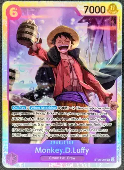 Bandai Monkey D. Luffy Starter Deck 26 ST26-005 Super Rare 7000 English Regular - Image 1