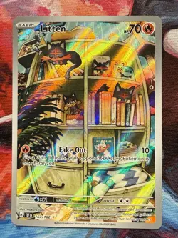 Pokemon Litten TCG Holo Card Illustration Rare Card 167/162SV05 Temporal Forces - Image 1
