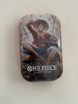 Bandai One Piece Card Game Tin Pack Set Vol.2 Luffy Artwork SEALED NEVER OPENED - Image 1