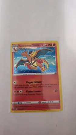 Pokemon Special Delivery Charizard SWSH075 Promo Holo Card English - Image 1