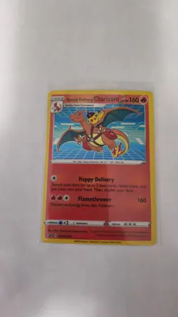 Pokemon Special Delivery Charizard SWSH075 Promo Holo Card English - Image 1