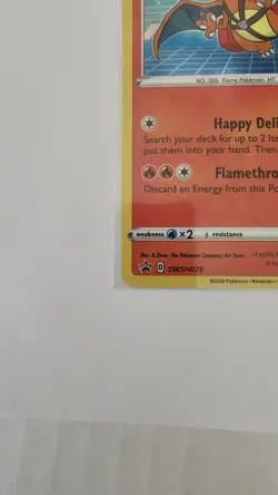 Pokemon Center Exclusive TCG Card Special Delivery Charizard SWSH075 Promo NM - Image 4