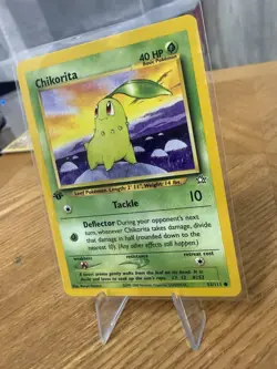 Chikorita 53/111 1st Edition Neo Genesis Mint Vintage Pokemon Card WOTC - Image 3