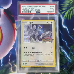 Pokemon Card | PSA 9 Lugia SWSH069 Prerelease Staff Stamped Holo Promo BSP 2020 - Image 1