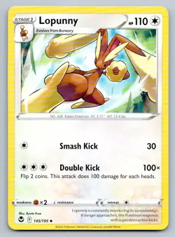 Pokemon Lopunny Silver Tempest SIT UC 145/195 NM - Image 1