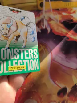 Pokemon Karte Card Tauros Green Monsters Collection Carddass 1996 japanese LP - Image 2