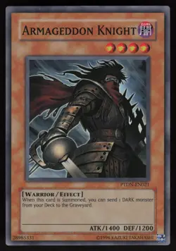 Armageddon Knight PTDN-EN021 Super Rare EURO YU-GI-OH - Image 1