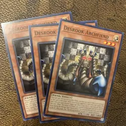 Near Mint Yu Gi Oh Desrook Archfiend - DCR-EN070 - Common - 25th Anv X3 - Image 1