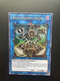 Yugioh Relinquished Anima DUOV-EN053 1st Edition Ultra Rare Damaged - Image 1
