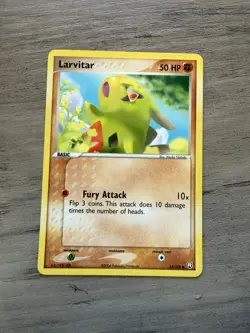 Pokemon TCG Larvitar 62/109 EX Team Rocket Returns Non-Holo Card LP - Image 1