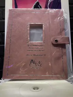 Wanmanshe Alice in Wonderland Book Redemption Pink Card Binder Sealed - Image 1