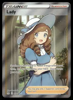 Pokemon Cards Lady 193/196 Lost Origin Ultra Rare NM - Image 1