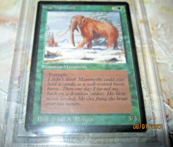 MTG 1993 Beta War Mammoth BECKETT 8.5 NM/MT GRADED CARD - Image 4
