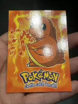 TOPPS Charmander E4 of 12 BLACK LOGO - Pokemon Card - Image 2