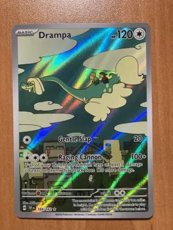 Pokemon Drampa 184 Temporal Forces Illustration Rare Card Holo Full Art NM Mint - Image 1