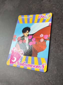 Tuxedo Mask - 291 - Sailor Moon S - Vintage 1995 Bandai Carddass Card - Image 2