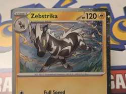 Pokemon TCG Destined Rivals Zebstrika Black Star Promo Card 201 - Image 2