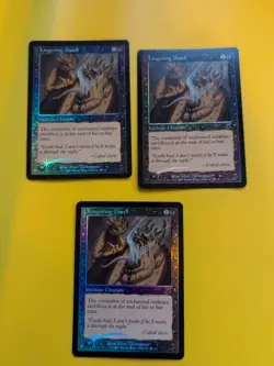 Lingering Death x3 Enchant creature MTG FOIL Shooting Star. Scourge 2003 3 Card. - Image 1