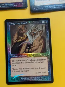 Lingering Death x3 Enchant creature MTG FOIL Shooting Star. Scourge 2003 3 Card. - Image 2