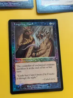 Lingering Death x3 Enchant creature MTG FOIL Shooting Star. Scourge 2003 3 Card. - Image 3