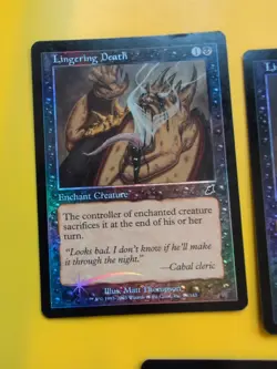 Lingering Death x3 Enchant creature MTG FOIL Shooting Star. Scourge 2003 3 Card. - Image 4