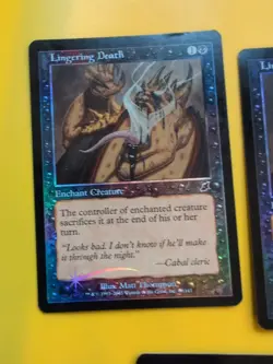 Lingering Death x3 Enchant creature MTG FOIL Shooting Star. Scourge 2003 3 Card. - Image 5