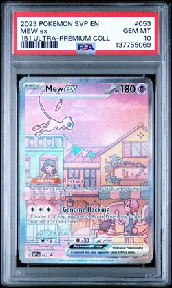 Mew ex 053 Sv: Scarlet & Violet Promo Cards Holo PSA 10 UPC Premium Collections - Image 1