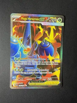 NM Mega Heracross ex - 108/094 Phantasmal Flames Ultra Rare Pokemon Card - Image 1