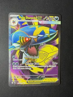 NM Mega Sharpedo ex - 113/094 Phantasmal Flames Ultra Rare Pokemon Card - Image 1