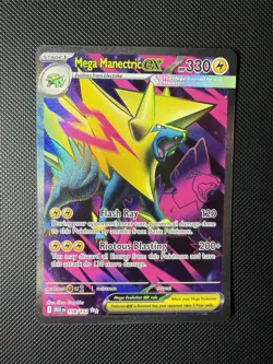 NM Mega Manectric ex - 158/132 Mega Evolution Ultra Rare Pokemon Card - Image 1