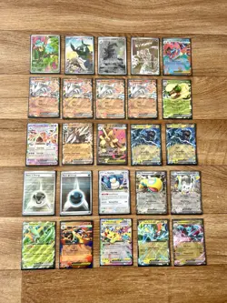 Pokemon Card Bundle 25 V EX Full Art Holo Rare Job Lot Collection Mixed Bundle - Image 1