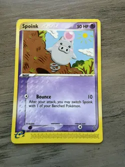 Spoink 73/97 2003 EX Dragon Common Pokemon E-Reader Regular Card - Image 1