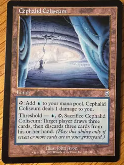 Magic The Gathering CEPHALID COLISEUM Land by John Avon MTG - Image 1