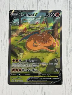 Pokemon Charizard VSTAR SWSH262 Full Art Black Star Promo Holo Card NM Condition - Image 1