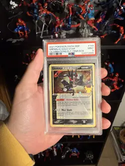 Pokemon Greninja Gold Star SWSH144 Sword & Shield Promo Holo PSA 9 - Image 1