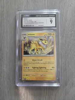 Pokemon Jolteon 169 SV Scarlet & Violet Promo CGC Graded Cosmos Holo 110 HP - Image 1