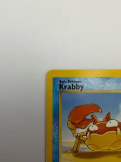#51/62 Krabby Normal Common - Pokemon TCG Fossil - Vintage - LP (See Photos) - Image 3