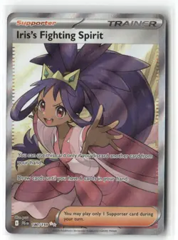 Iris's Fighting Spirit 180/159 Ultra Rare Journey Together Pokemon Near Mint - Image 1