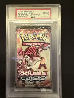 Pokemon Double Crisis Booster Pack PSA 8 Groudon Art - Image 1