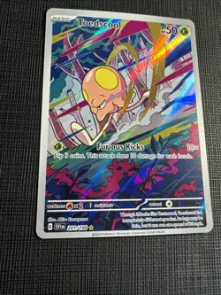 2023 Pokemon Toedscool Illustration Rare Full Art 201/198 Scarlet & Violet Base - Image 1